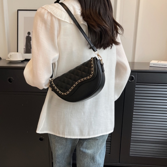 Brand New  Small Women Saddle Shoulder Bags PU Leather Crossbody … - Picture 2 of 6